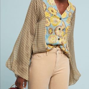 New Anthropologie Byron Lars bell sleeved top blouse 🌺